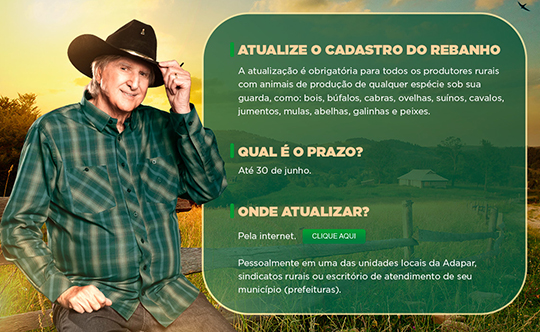 IMPORTANTE! Campanha de Atualização dos Rebanhos 2021-ETAPA ÚNICA